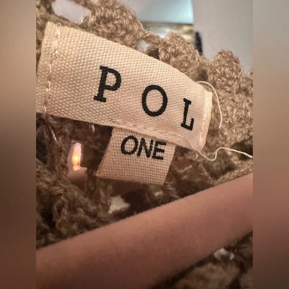 NWOT🤎POL Bohemian Goddess Crochet Top One Size - Picture 8 of 9